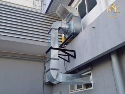 ปล่องดูดควันโรงงาน - รับติดตั้งรางน้ำฝนสแตนเลส - เอ็นเคเคสแตนเลส